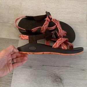 Chaco sandals size‎ 8 Chaco Women's Z2 Classic- Beaded orange brown outdoor